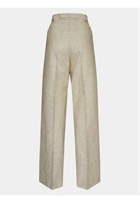 Remain Spodnie materiałowe 5003161246 Beżowy Straight Fit. Kolor: beżowy. Materiał: bawełna, len