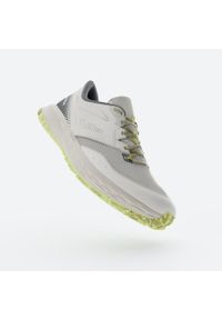 KIPRUN - Buty do biegania w terenie męskie Kiprun TR2. Zapięcie: sznurówki. Kolor: biały, zielony, żółty, wielokolorowy. Materiał: kauczuk. Sport: bieganie