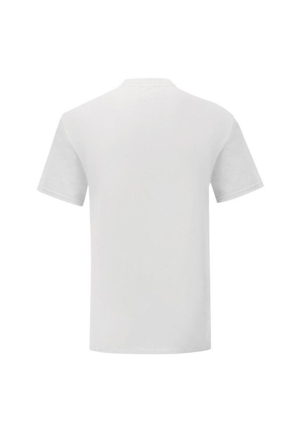 FRUIT OF THE LOOM - T-shirt Męski W Serek Iconic 150. Typ kołnierza: dekolt w serek. Kolor: biały