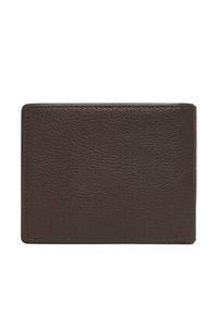 TOMMY HILFIGER - Tommy Hilfiger Duży Portfel Męski Th Corp Cc & Coin AM0AM13740 Brązowy. Kolor: brązowy. Materiał: skóra