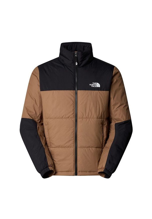 Kurtka The North Face Puffer Gosei 0A87956IH1 - brązowo-czarna. Kolor: czarny, brązowy, wielokolorowy. Materiał: syntetyk, puch, nylon