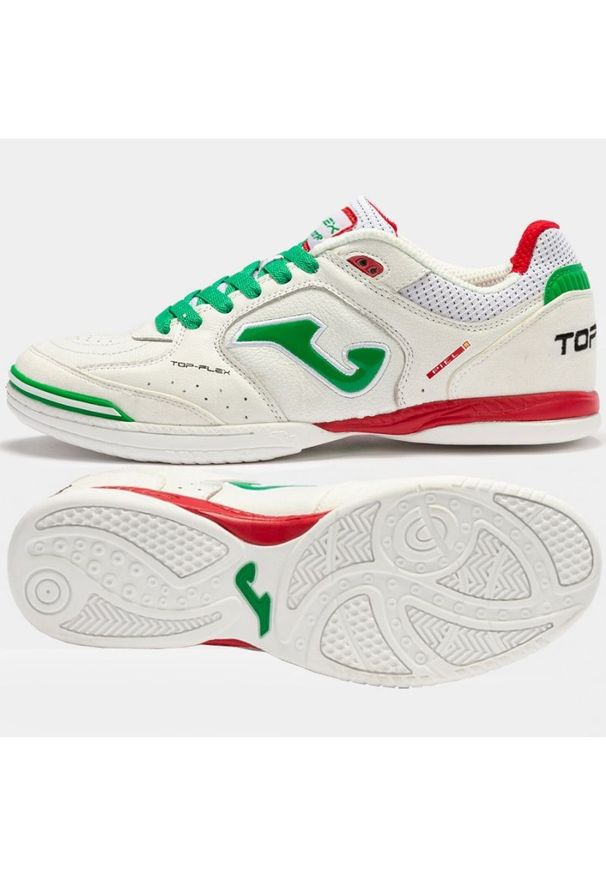 Buty piłkarskie Joma Top Flex 2202 In M TOPS2202IN białe białe. Kolor: biały. Materiał: skóra. Sport: piłka nożna