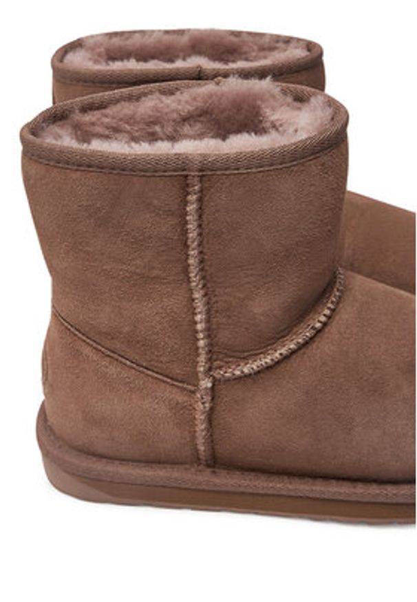 EMU Australia Śniegowce Stinger Mini W10003 Brązowy. Kolor: brązowy. Materiał: zamsz, skóra