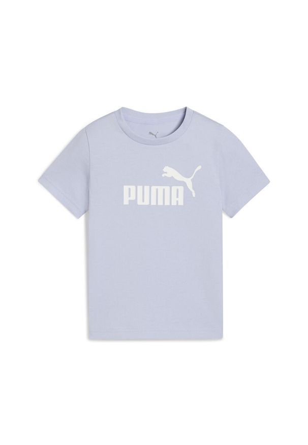 Puma - Dziecięca koszulka ESS z logo No. 1 PUMA Cool Weather Blue. Kolor: niebieski. Materiał: guma. Wzór: nadruk