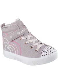 skechers - Buty sportowe dla dzieci Skechers Heart Steps Heart Glow. Okazja: na co dzień. Kolor: fioletowy. Materiał: materiał, syntetyk #1