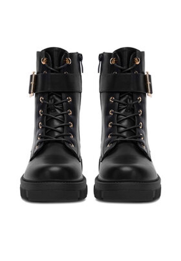 DeeZee Trzewiki HX21050-16 Czarny. Kolor: czarny. Materiał: syntetyk, materiał