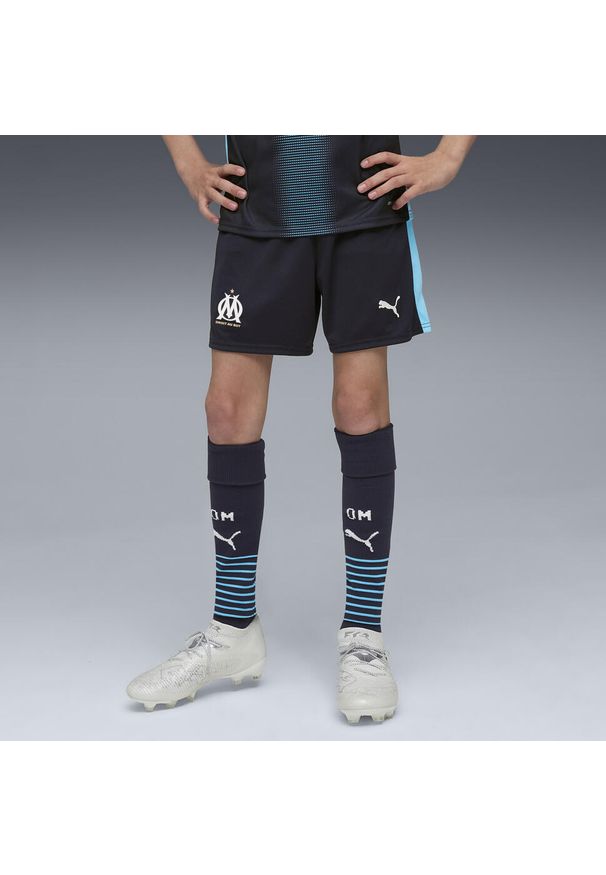 Puma - Młodzieżowe szorty Olympique Marsylia 25/26 PUMA New Navy Luminous Blue. Kolor: niebieski. Materiał: tkanina. Sport: piłka nożna