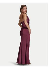 Hey Kyla Sukienka wieczorowa 5AI075HK Bordowy Slim Fit. Kolor: czerwony. Materiał: syntetyk. Styl: wizytowy #5