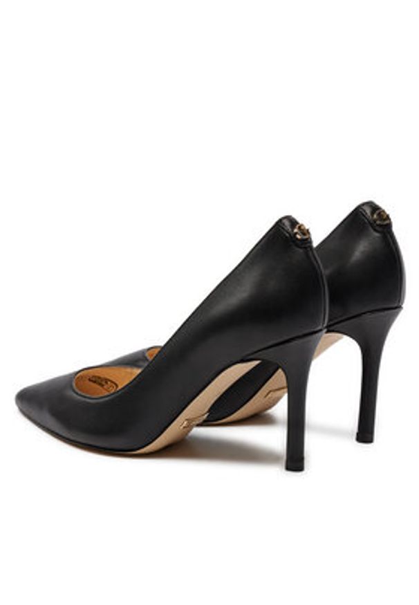 Guess Szpilki Dabbey FLTDAB LEA08 Czarny. Kolor: czarny. Materiał: skóra. Obcas: na szpilce