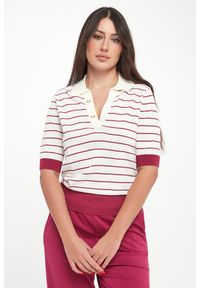 Liu Jo - Sweter damski w stylu polo LIU JO. Typ kołnierza: polo #1