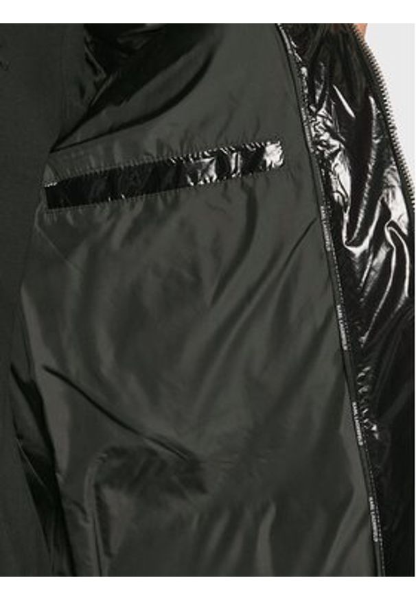 Karl Lagerfeld - KARL LAGERFELD Kurtka puchowa 505041 524547 Czarny Regular Fit. Typ kołnierza: dekolt w karo. Kolor: czarny. Materiał: syntetyk, puch