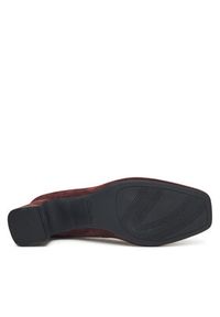 Clarks Czółenka Fernie Trim 26183038 Bordowy. Kolor: czerwony. Materiał: zamsz, skóra