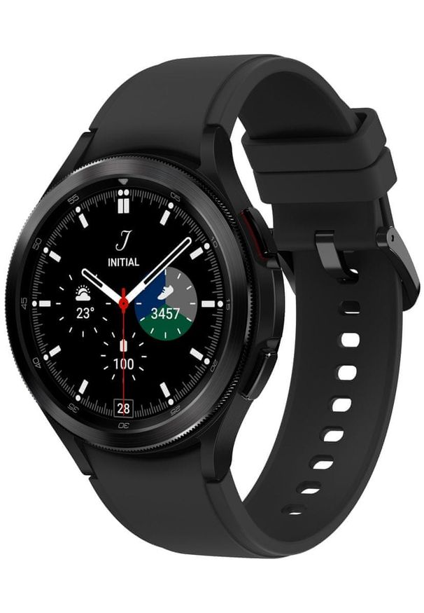 SAMSUNG - Samsung Galaxy Watch4 Classic 46mm Black. Kolor: czarny. Styl: militarny