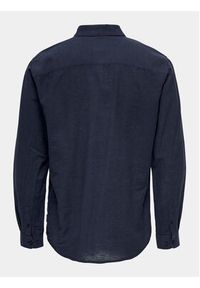 Only & Sons Koszula Caiden 22012321 Granatowy Slim Fit. Kolor: niebieski. Materiał: bawełna #5