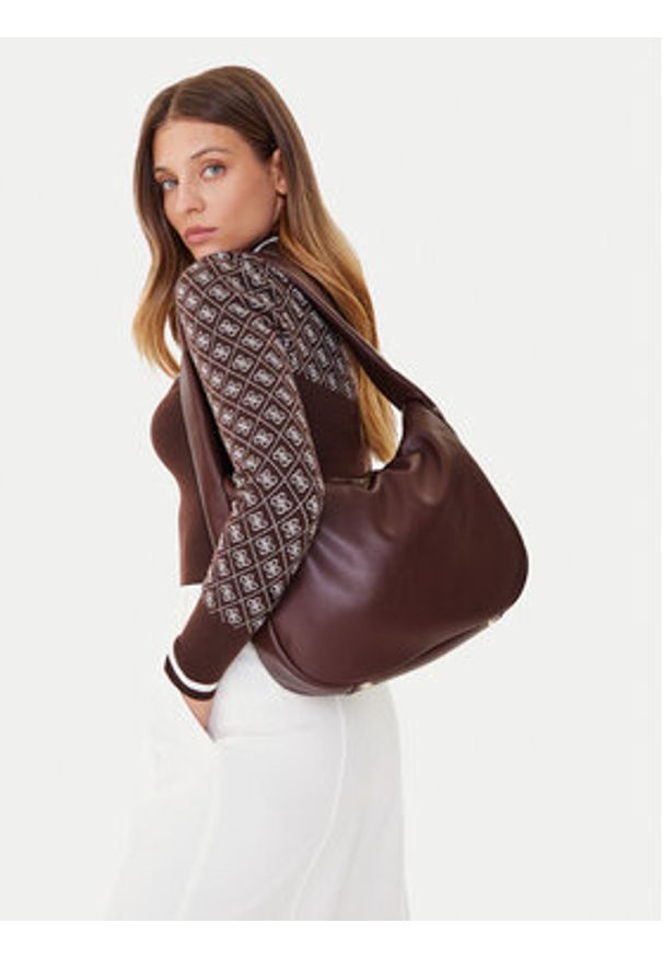 Guess Torebka HWNG75 34020 Brązowy. Kolor: brązowy. Materiał: skórzane