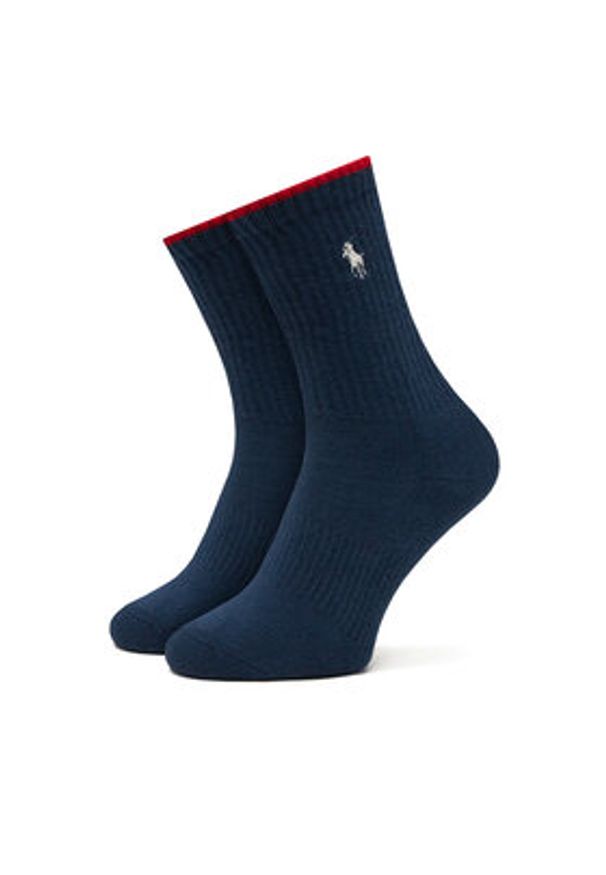 Polo Ralph Lauren Zestaw 3 par wysokich skarpet damskich 455968680001 Kolorowy. Materiał: materiał, bawełna. Wzór: kolorowy