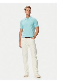 Beverly Hills Polo Club Polo P-SS26M-P42560 Turkusowy Regular Fit. Typ kołnierza: polo. Kolor: turkusowy. Materiał: bawełna #4