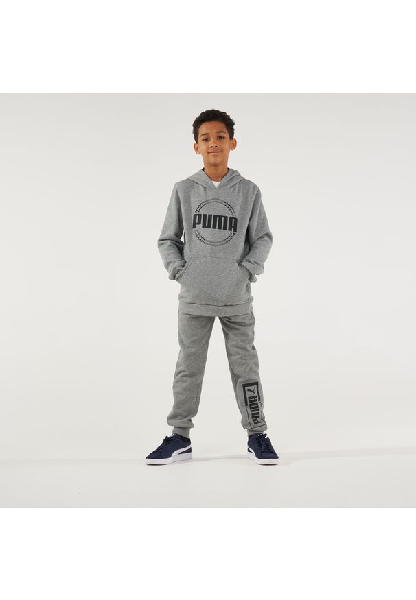 Bluza dziecięca Puma z kapturem. Typ kołnierza: kaptur. Materiał: poliester, materiał, bawełna. Sport: fitness