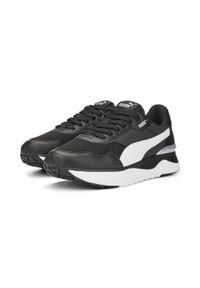 Buty do chodzenia dla dzieci Puma R78 Voyage Soft JR. Zapięcie: sznurówki. Kolor: biały, wielokolorowy, czarny. Materiał: materiał, syntetyk, tkanina, guma. Szerokość cholewki: normalna. Sport: turystyka piesza #1