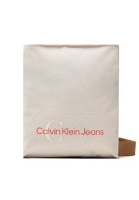 Saszetka Calvin Klein Jeans. Kolor: beżowy