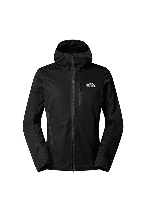Kurtka męska The North Face Tansa 0A2S7R4H01 - czarna. Typ kołnierza: kaptur. Kolor: czarny. Materiał: tkanina, poliester, softshell. Sezon: wiosna. Styl: klasyczny
