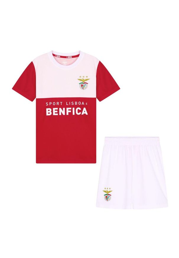 SL BENFICA - Koszulka piłkarska dla dzieci SL Benfica Home 23/24. Kolor: wielokolorowy, biały, czerwony. Materiał: poliester. Sport: piłka nożna