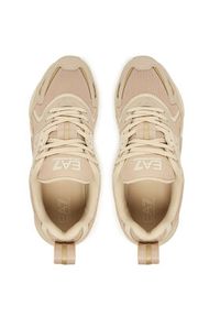 EA7 Emporio Armani Sneakersy 7X000308 AF18447 MZ240 Beżowy. Kolor: beżowy. Materiał: skóra #6