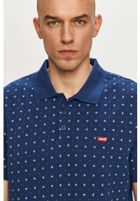 Levi's® - Levi's - Polo. Okazja: na spotkanie biznesowe, na co dzień. Typ kołnierza: polo. Kolor: niebieski. Materiał: dzianina. Długość: krótkie. Wzór: aplikacja. Styl: biznesowy, casual #3