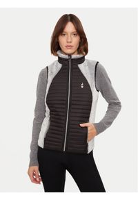 Aulp Bezrękawnik Unima Czarny Slim Fit. Kolor: czarny. Materiał: syntetyk. Długość rękawa: bez rękawów
