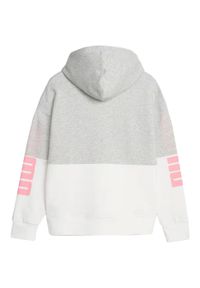 Bluza sportowa damska Puma Power Colorblock Hoodie FL. Kolor: biały, wielokolorowy, szary