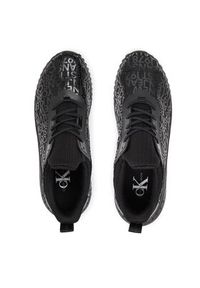 Calvin Klein Jeans Sneakersy Eva Run Slipon Lace Lum Aop YM0YM00967 Czarny. Kolor: czarny. Sport: bieganie