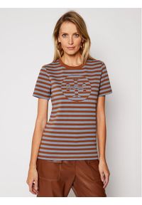 T-Shirt Tory Burch. Kolor: brązowy