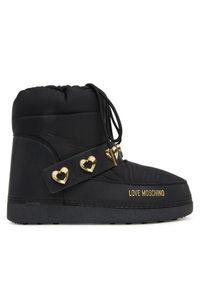 Love Moschino - LOVE MOSCHINO Śniegowce JA24182G0NISD00A Czarny. Kolor: czarny. Materiał: materiał