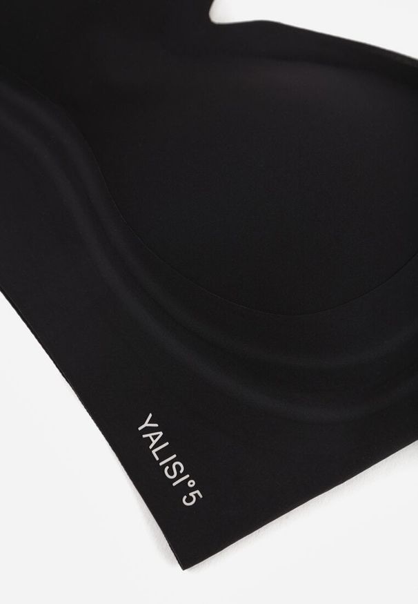 Renee - Czarny Elastyczny Biustonosz Bezszwowy Bez Fiszbin Edaelia. Kolor: czarny. Materiał: jeans