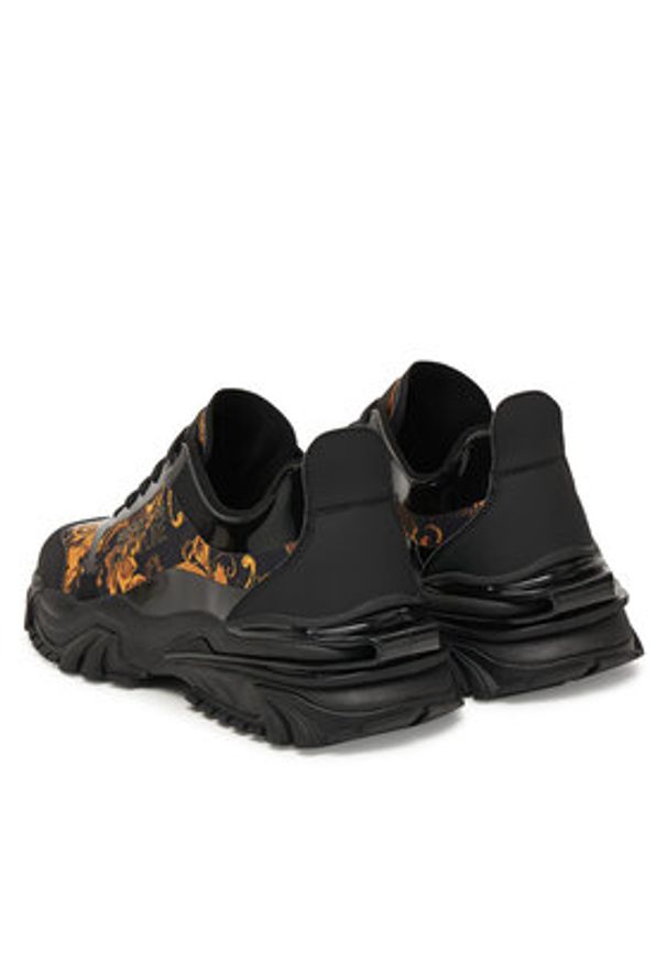 Versace Jeans Couture Sneakersy 79YA3SIB ZSC90 Czarny. Kolor: czarny. Materiał: materiał