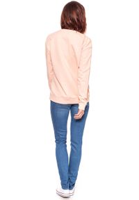 Wrangler - BLUZA WRANGLER DAMSKA WROCKS SWEAT PEACH PARFAIT W601OHYUD. Wzór: aplikacja #3