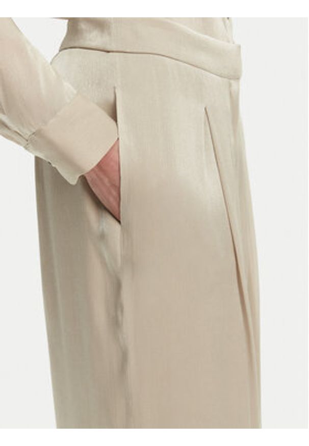 MICHAEL Michael Kors Spodnie palazzo MS430638BB Beżowy Wide Leg. Kolor: beżowy. Materiał: syntetyk