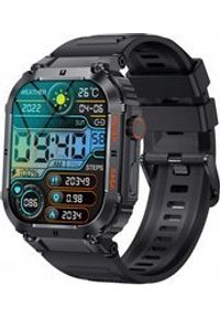 Smartwatch GlacierX Echo Select Czarny. Rodzaj zegarka: smartwatch. Kolor: czarny