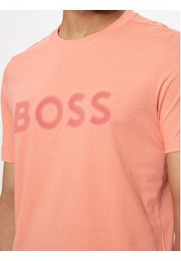 BOSS T-Shirt Tee 1 50512866 Różowy Regular Fit. Kolor: różowy. Materiał: bawełna #5