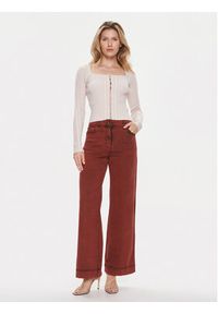 Guess Kardigan Allie W4RR43 Z2YN2 Beżowy Slim Fit. Kolor: beżowy. Materiał: syntetyk #6