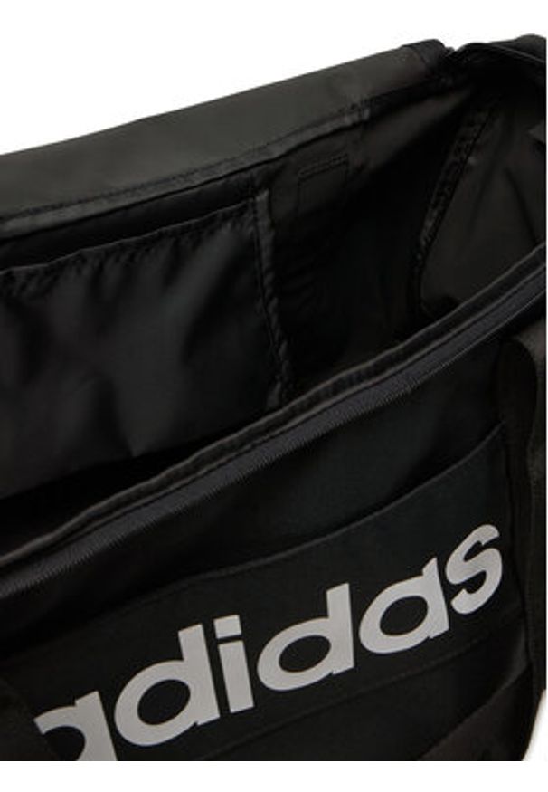 Adidas - adidas Torba Linear Duffel Medium JD9555 Czarny. Kolor: czarny. Materiał: materiał