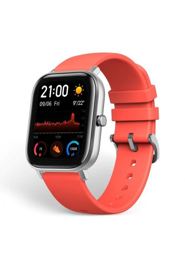 Huami - Smartwatch Amazfit GTS Pomarańczowy. Rodzaj zegarka: smartwatch. Kolor: pomarańczowy. Styl: elegancki, klasyczny, sportowy