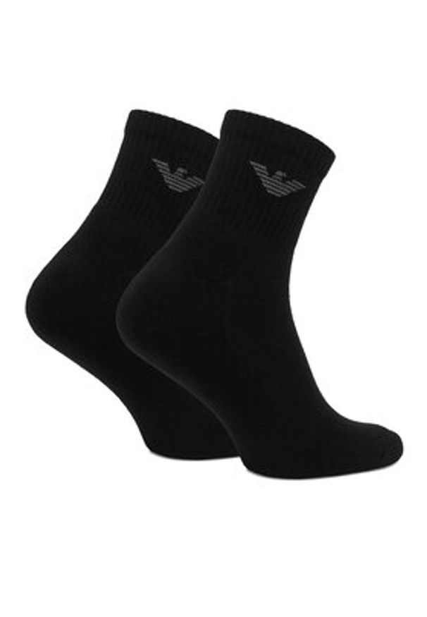 Emporio Armani Underwear Skarpety krótkie EM000551 AF14499 MC061 Czarny. Kolor: czarny. Materiał: bawełna