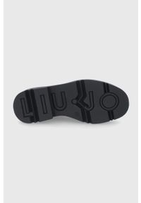 Liu Jo Sztyblety skórzane SF1059PX10822222 damskie kolor czarny na platformie. Nosek buta: okrągły. Kolor: czarny. Materiał: skóra. Obcas: na platformie #2