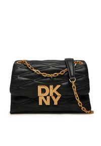 DKNY Torebka Minna R433KG75 Czarny. Kolor: czarny. Materiał: skórzane