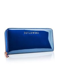 Betlewski - Portfel damski BETLEWSKI ZBPD-BS-5201 NIEBIESKI. Kolor: niebieski. Materiał: skóra #1