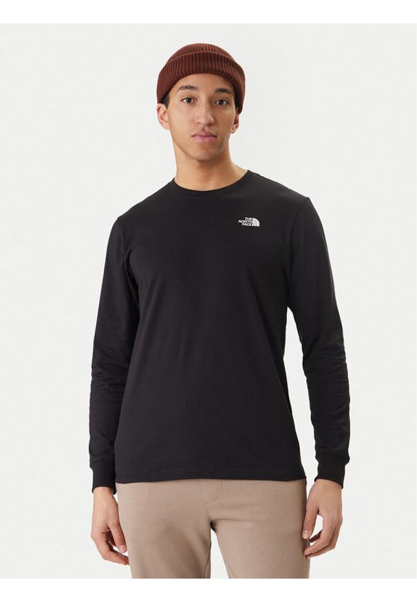 The North Face Longsleeve Evolution Simple Dome NF0A8EU3 Czarny Regular Fit. Kolor: czarny. Materiał: syntetyk, bawełna. Długość rękawa: długi rękaw