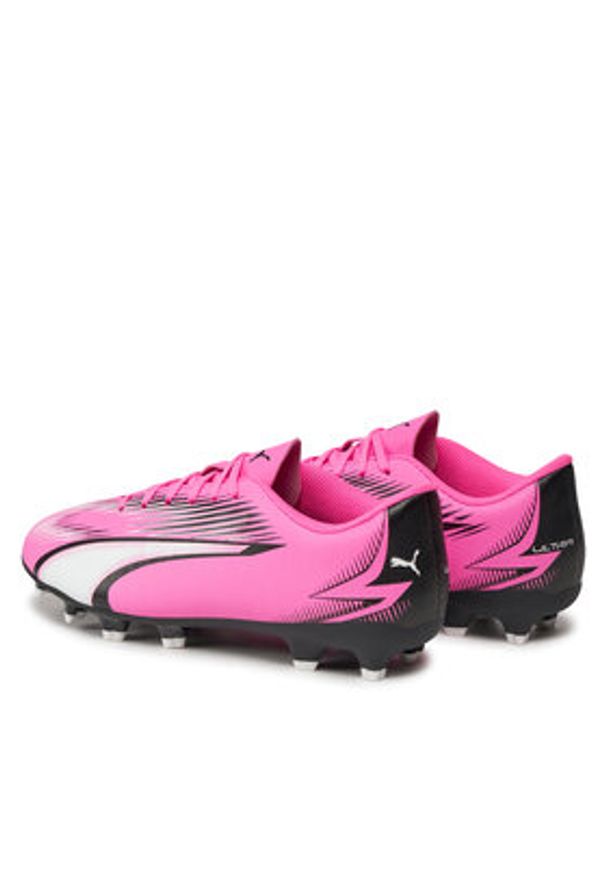 Puma Buty do piłki nożnej Ultra Play Fg/Ag Jr 107775 01 Różowy. Kolor: różowy. Materiał: skóra