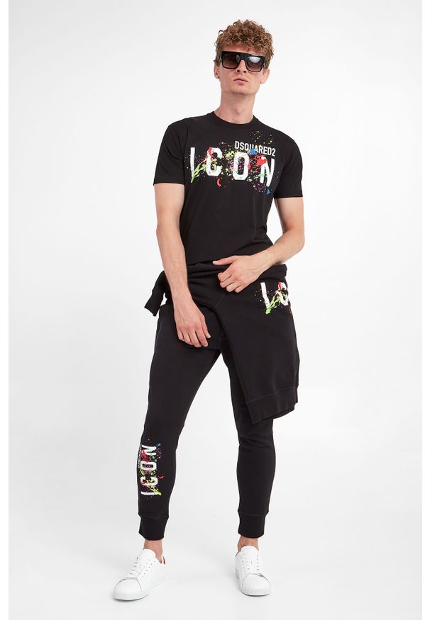 Sneakersy męskie skórzane DSQUARED2. Materiał: skóra