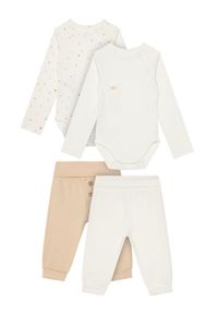 Mayoral Komplet dziecięcy 2638 Beżowy Regular Fit. Kolor: beżowy. Materiał: bawełna